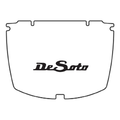 1937-39 DeSoto Sedan Car Trunk Rubber Floor Mat with ME-200 DeSoto ..Made of Ultra High Definition Rubber