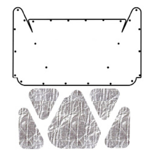 1965-67 Dodge Coronet/Charger AcoustiHood Cover Kit-Smooth with HeatShield Insulation Panels.