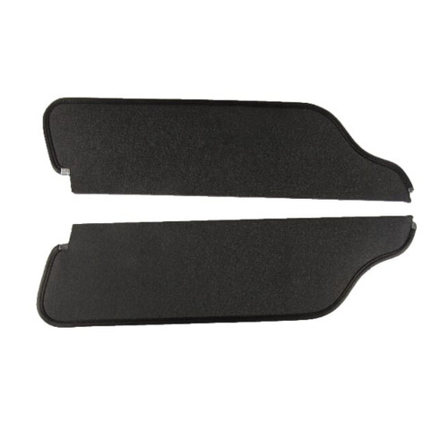 Sun Visor for 1964-1965 Ford Fairlane 2,4 Door Sedan, Station Wagon Cardboard/Fiberboard Crater Black Crater Vinyl 2 Piece