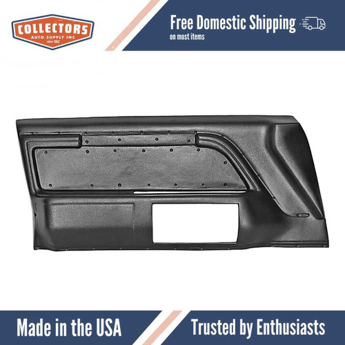 Interior Door Panel Skin Overlay Black for 1983-1989 Lincoln Town Car
