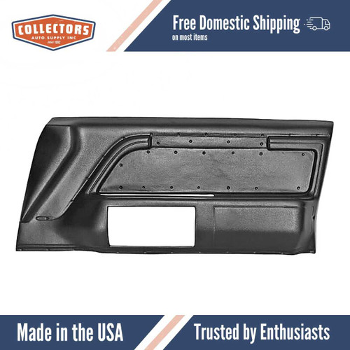 Interior Door Panel Skin Overlay for 1983-1989 Lincoln Town Car Plastic Black Plastic 1 Piece 4 Door Car