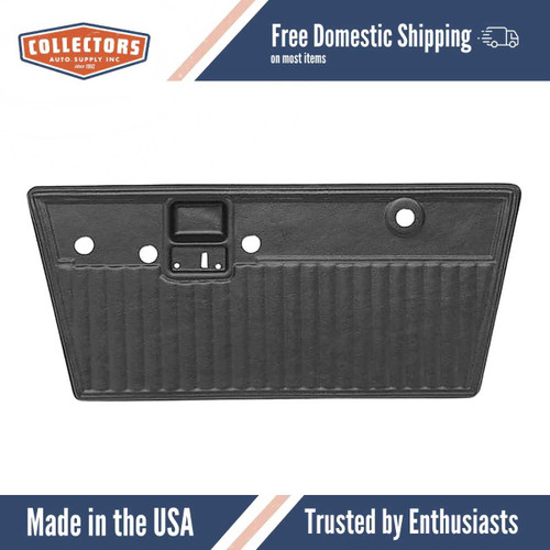 Interior Door Panel Skin Overlay Black for 1968-1977 Ford Bronco