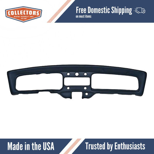 Dashboard Cap Cover Skin Overlay for 1968-1971 Volkswagen Standard Beetle Plastic Black Plastic 1 Piece