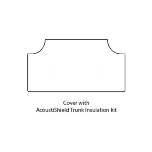 Trunk Floor Mat Cover & Insulation for 52-54 Mercury w/AcoustiShield Kit w/F-100