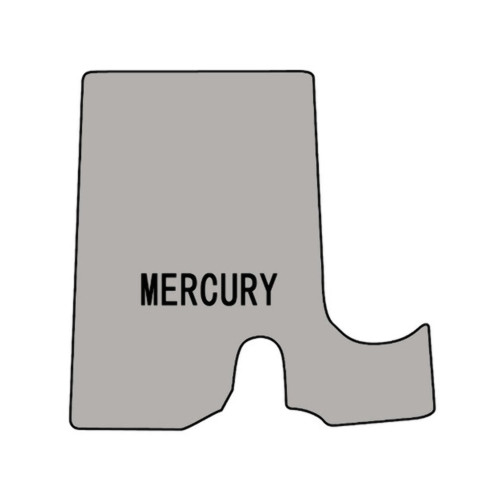 Trunk Floor Mat Cover for 57-58 Mercury High Definition Rubber F-100 Mercury