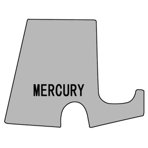 Trunk Floor Mat Cover for 1955-1956 Mercury Hi-Definition Rubber Smooth, w/F-100