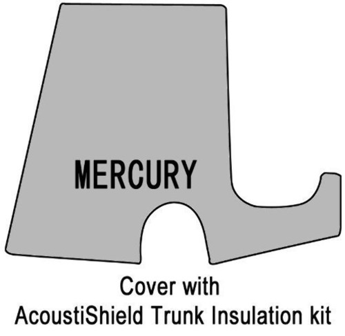 Trunk Floor Mat Cover & Insulation for 55-56 Mercury w/AcoustiShield Kit w/F-100