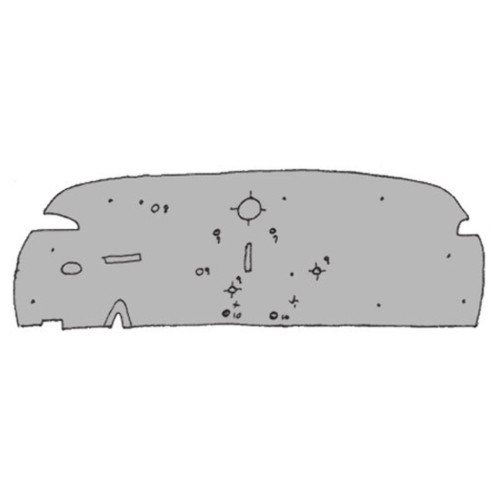 1942-1948 Mercury Car Firewall Insulator (ABS Plastic)