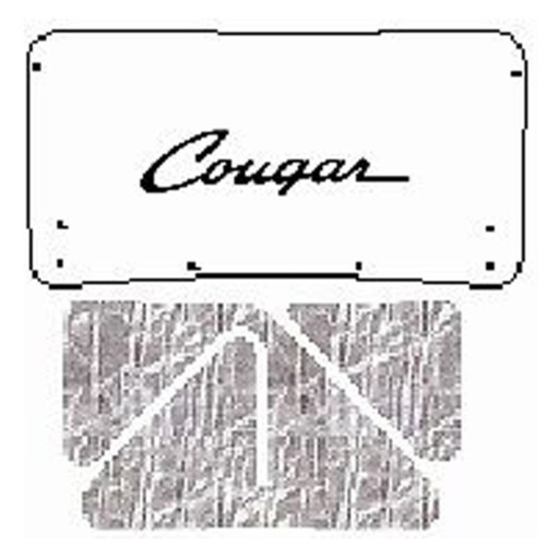 Fits 1969-70 Cougar Under Trunk Cover F-034S Cougar Script