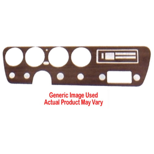 Dash Cover Insert Trim for 1973-1977 Pontiac Grand Am Vinyl Gunstock Walnut 3 Piece