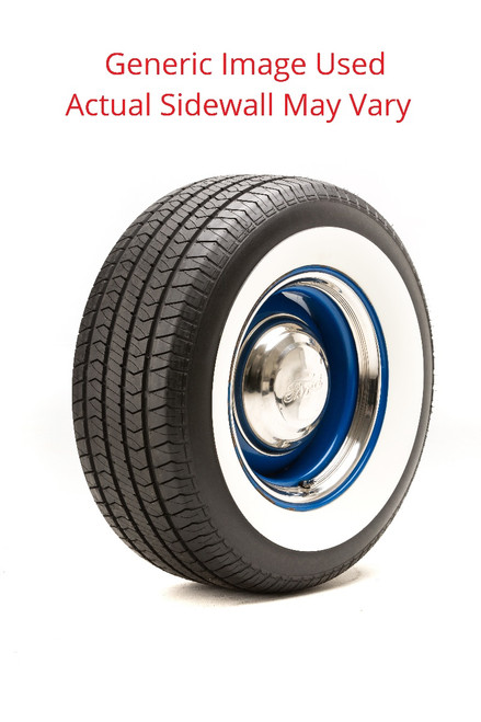 235/60R15 Streetsteel Milestar Tire With Smooth Blackwall - Modified Sidewall - Need Year/Model Of Your Car < 1976 for DOT Regulations - Quantity of 1