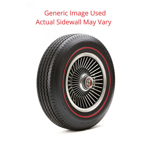 205/70R15 Premium Auburn Tire With Blue Line - Modified Sidewall - Need Year/Model Of Your Car < 1976 for DOT Regulations - Quantity of 1