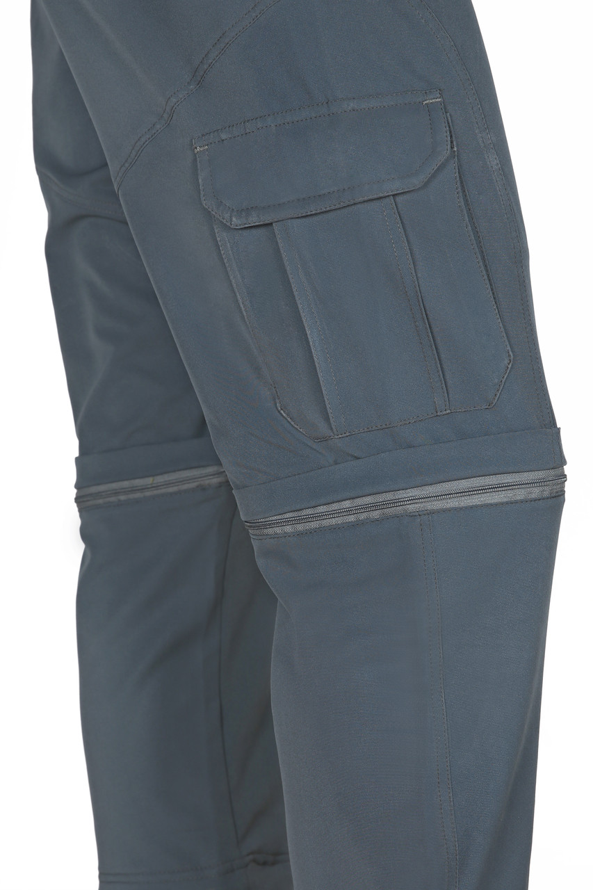 Convertible Detachable Trekking Hiking Outdoor Pants Grey with belt -  Outdoor Adventure Gear
