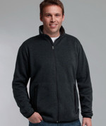 Thick mid layer fleece jacket full zip men