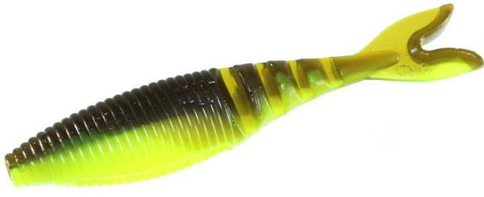 Yamamoto Zako Swimbait - 4in Green Pumpkin/Wht Laminate - TackleDirect