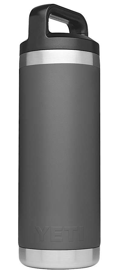 YETI Rambler Bottle 18oz - Charcoal - TackleDirect