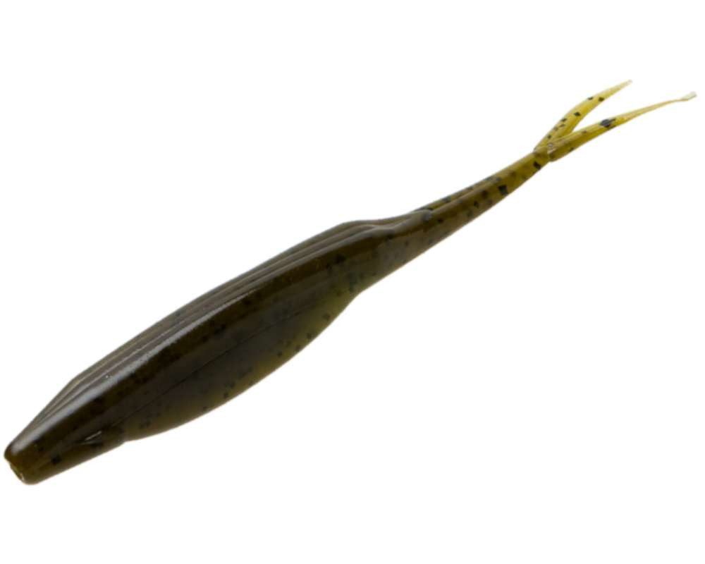 Zoom Magnum Super Fluke - 7in - Green Pumpkin - TackleDirect
