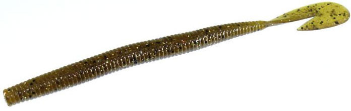 Zoom UV Speed Worm - 7in - Green Pumpkin Magic - TackleDirect