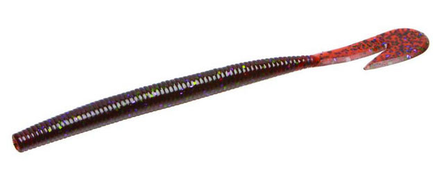 Zoom UV Speed Worm - 7in - Scuppernong Candy - TackleDirect