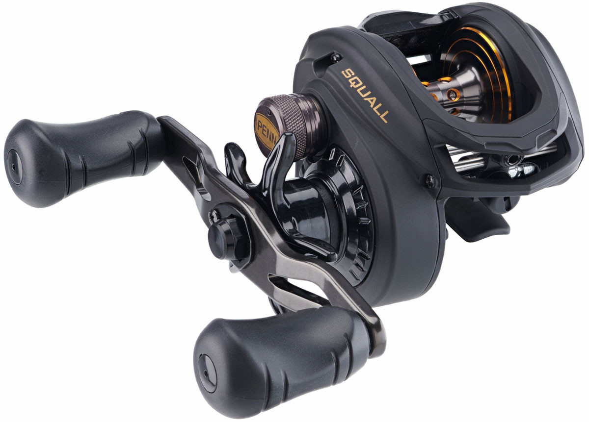 Penn SQL200LP Squall Low Profile Baitcasting Reel - TackleDirect