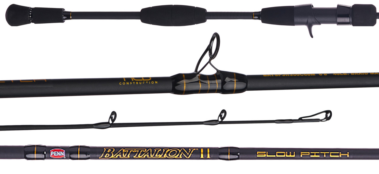 PENN INTERNATIONAL ロッド 約2.4m Penn BATSPJII100C68L Battalion II Slow Pitch Casting Rod
