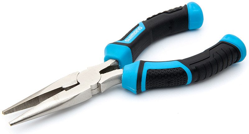 Shimano Brutas Silver Nickel Needle Nose Pliers - Tackledirect
