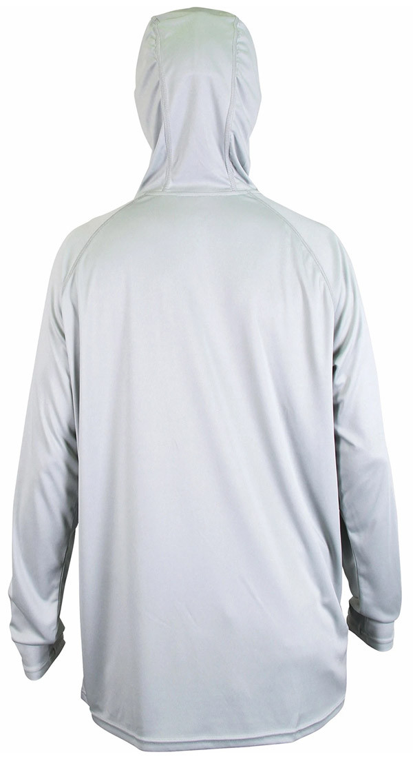 Aftco Jason Christie Performance Hooded LS Shirt - Gray - L