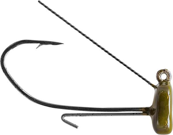Strike King Weedless Ned Rig Head - 1/16oz - Grn Pmpkn - TackleDirect