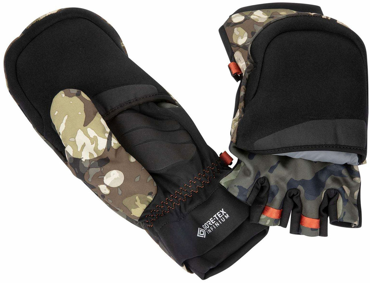 Simms ゴアテックス エクストリーム フォールドオーバー ミツト S 手袋 Simms Gore-Tex ExStream Foldover Mitts - TackleDirect