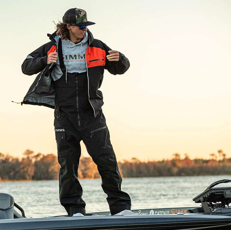 Simms CX Bib - Black - 2X-Large - TackleDirect
