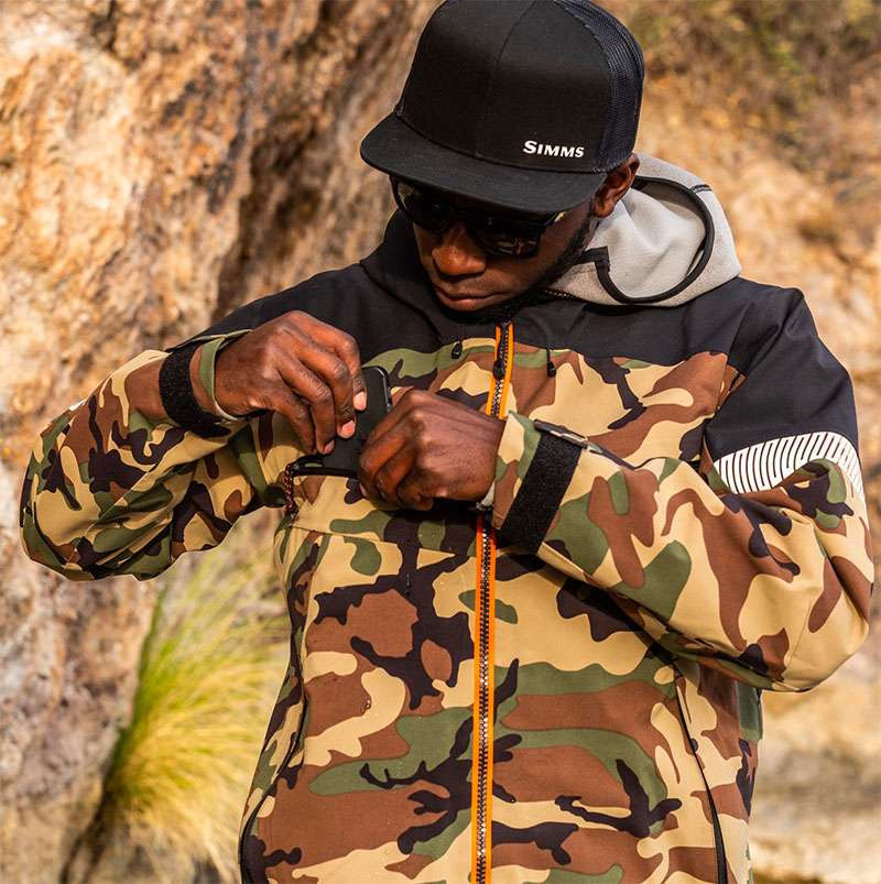 Simms CX Jacket - Woodland Camo - TackleDirect