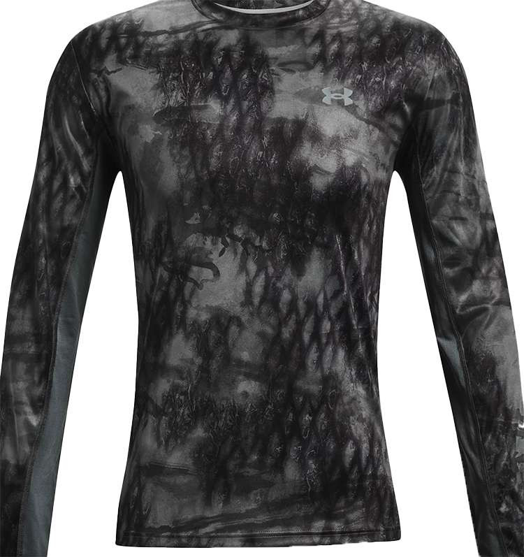 Under Armour Iso-Chill Shorebreak Camo L/S Shirt - Pitch Gray - 3XL