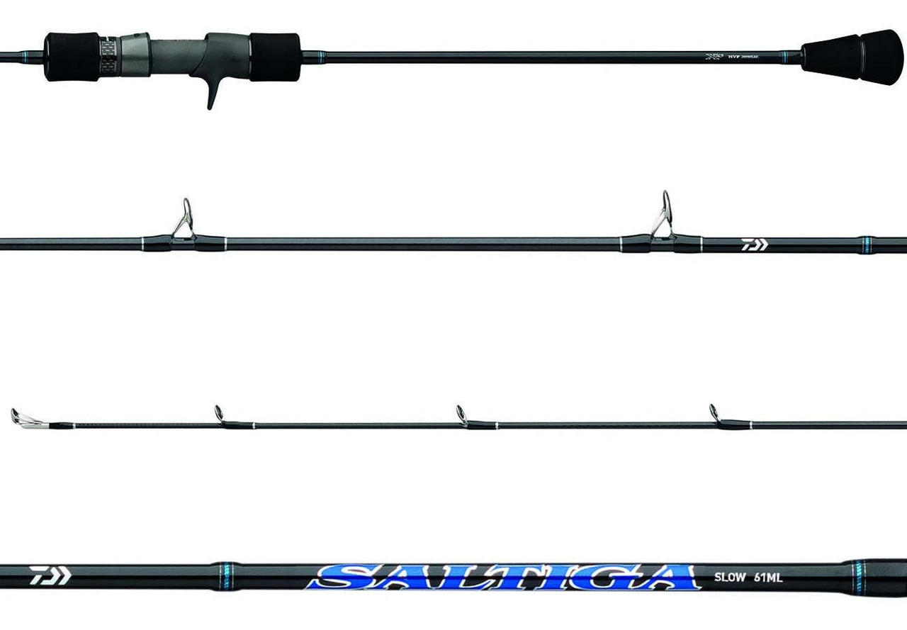 ロッド SALTIGA SLOW JIGGING 61B-4 AGS Daiwa SGSL61XXH Saltiga Slow Pitch Jigging Rod - TackleDirect