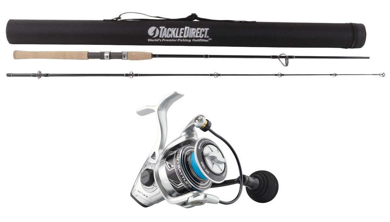 TackleDirect Silver Hook 2-pc/Penn Battle III DX 3000 Combo