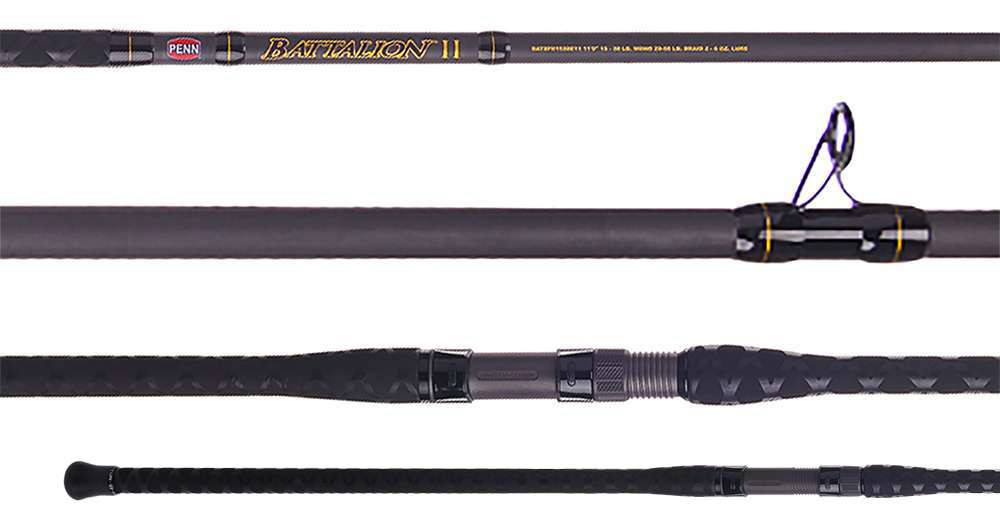 PENN INTERNATIONAL ロッド 約2.4m Penn BATSFII2040C12 Battalion II Surf Rod - 12 ft. - TackleDirect
