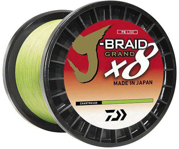 Daiwa J-Braid X8 Grand Braided Line Chart 20lb - 3000yd - TackleDirect
