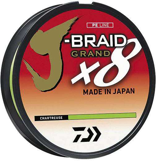 Daiwa J-Braid X8 Grand Braided Line - Chartreuse - 6lb - TackleDirect