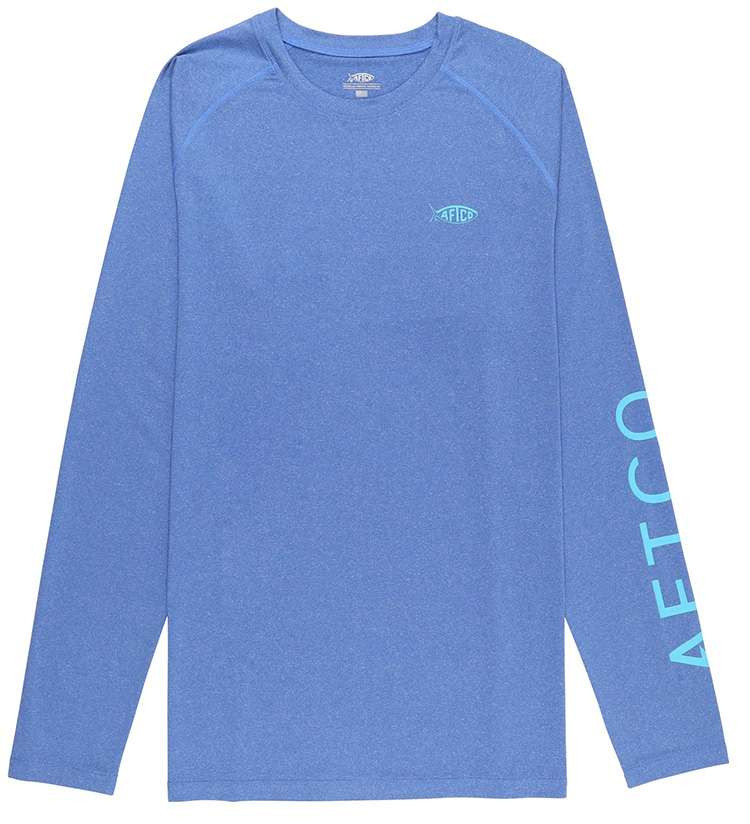 Aftco Samurai Long Sleeve Sun Protection Shirt Brilliant Blue - Main Image