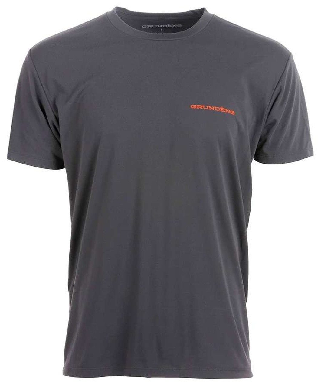 Grundens Tech Tee Short Sleeve Shirt Linear Wave Print Medium