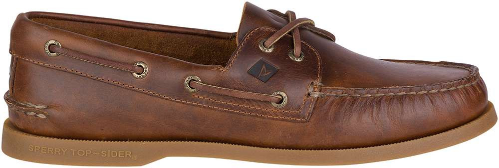 Sperry Authentic Original 2-Eye Orleans Boat Shoe - Tan - TackleDirect