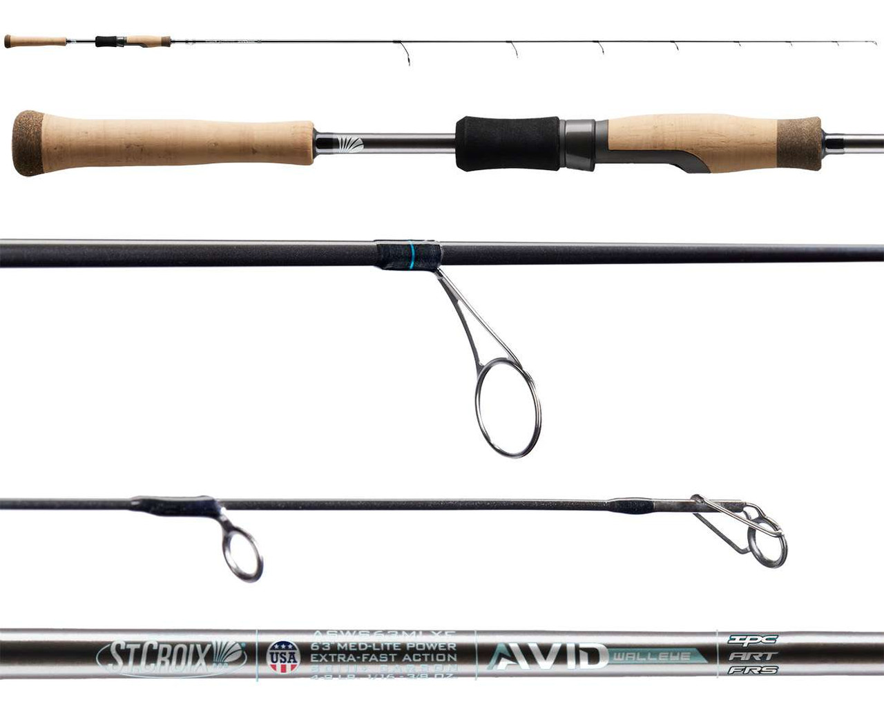 【サイン入り】L-RODS Lightning Rods【サカナクション】 St. Croix ASWS71MF Avid Walleye Spinning Rod - TackleDirect