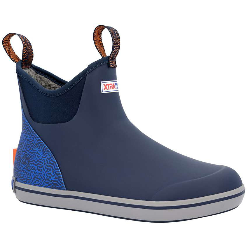 Xtratuf Mens Trolling Pack Ankle Deck Boots - Blue - 14 - TackleDirect