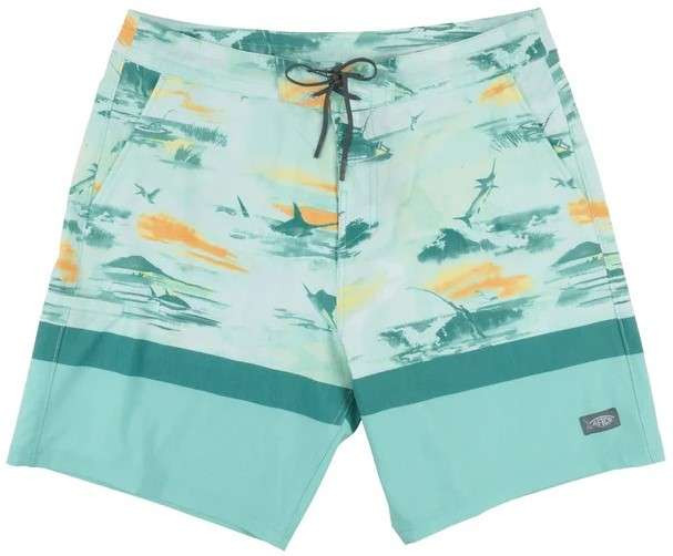 Aftco Cocoboardie Recycled Fishing Boardshorts Ocean Wave 28
