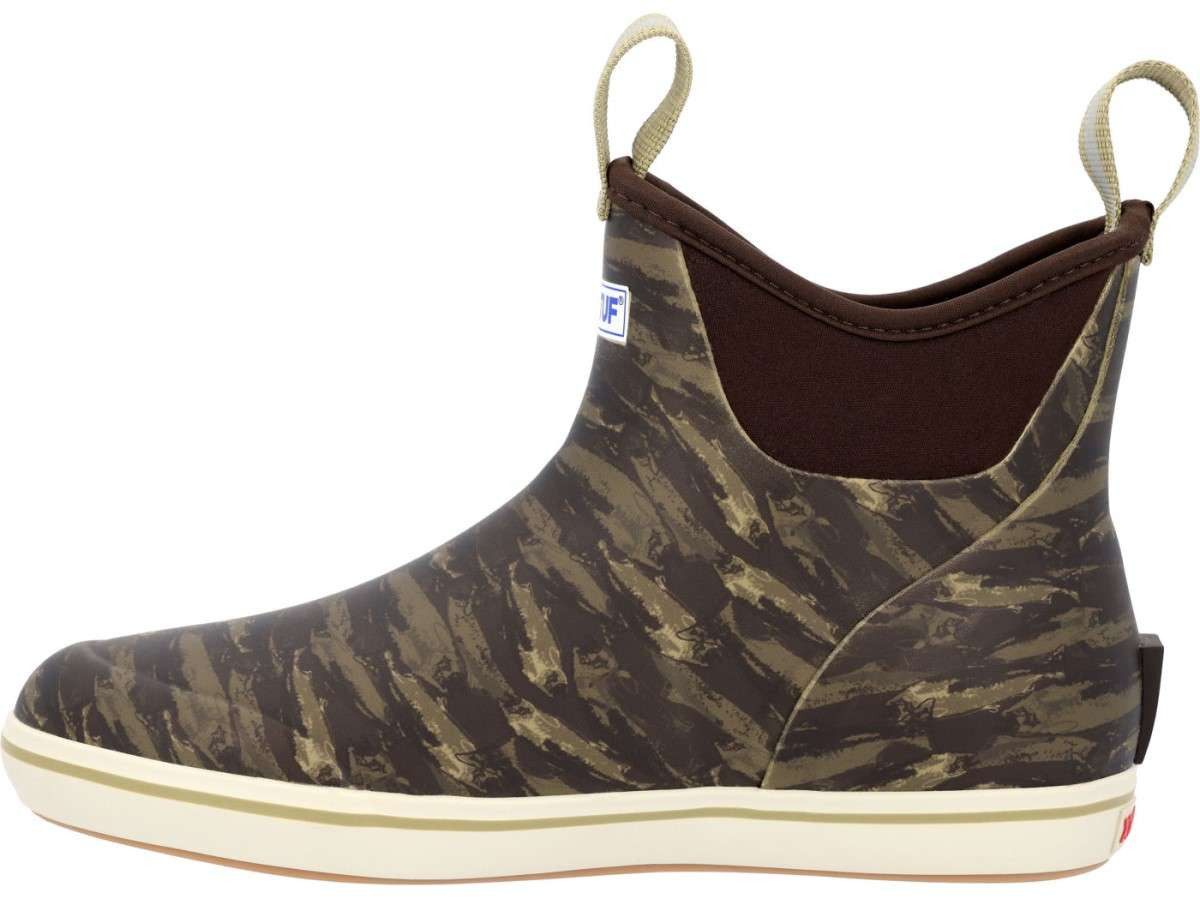 XTRATUF Men's Ankle Deck Boots In Duck Camo - Waterproof Rubber Duck Boots, Pull-On Style