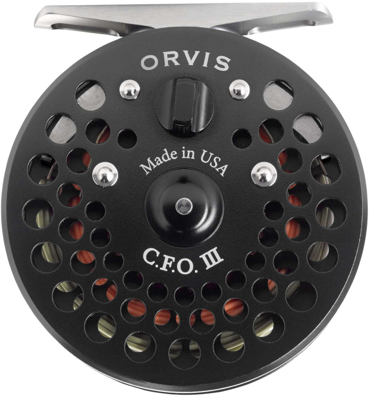 ORVIS C.F.O. III フライリール 黒 Orvis CFO III Fly Reel - Black (3-5 wt.) - TackleDirect
