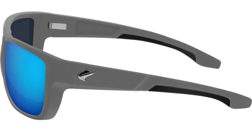 Fin-Nor 12/0 - Matte Dark Gr Frame/BlMirGr Glass Lens - TackleDirect
