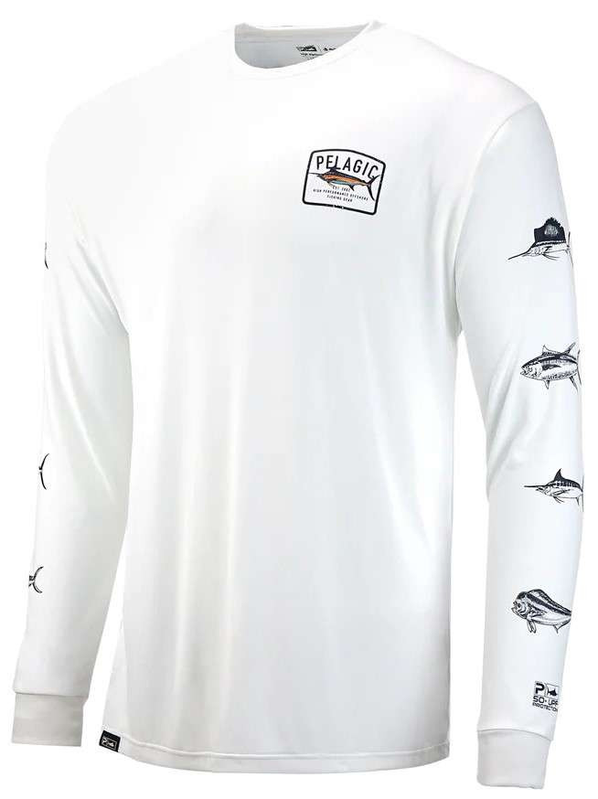 Camisa De Pesca Feminina PELAGIC Aquatek - Manga Longa Com Proteção UV 50+ - Secagem Rápida