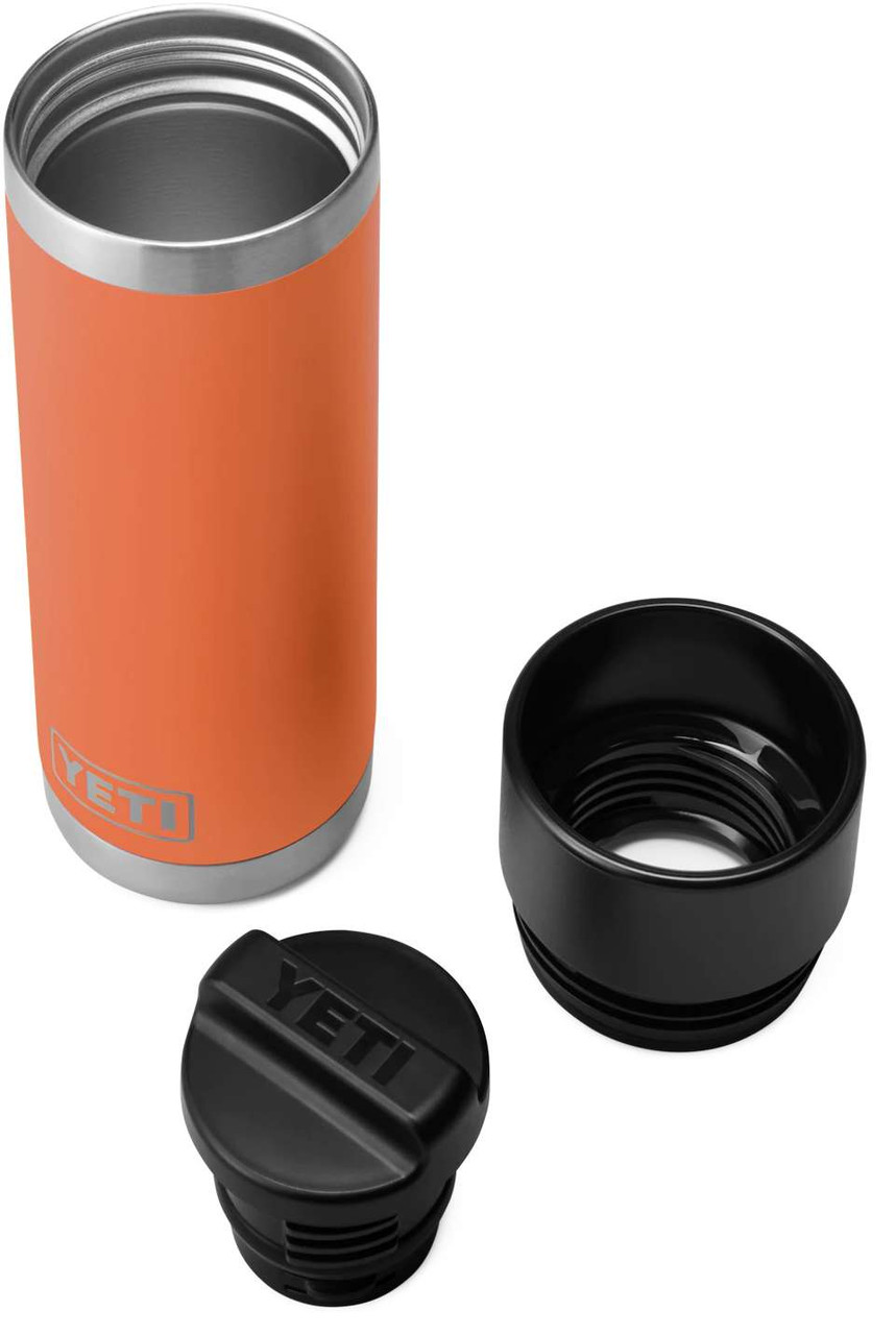 YETI Rambler 18 oz Bottle デザートクレイ(オレンジ) YETI Rambler 18oz Bottle with Hot Shot Cap - Clay - TackleDirect
