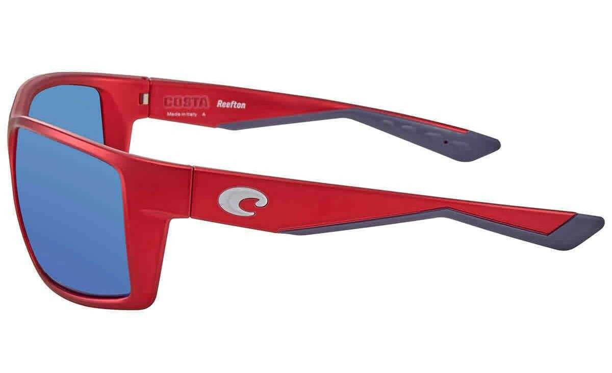 Costa Reefton Sunglasses - USA Red/Blue Mirror 580G - TackleDirect