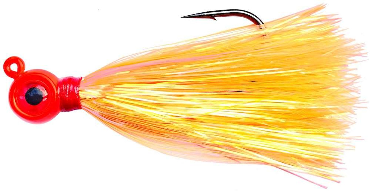 Jigging World Epoxy Teaser Jig - Mylar - Salmon Red - TackleDirect